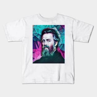 Herman Melville Portrait | Herman Melville Artwork 8 Kids T-Shirt